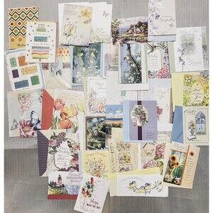 Lot of 31 Religious Greeting Cards w/ Envelopes – Birthday, Sympathy, Easter